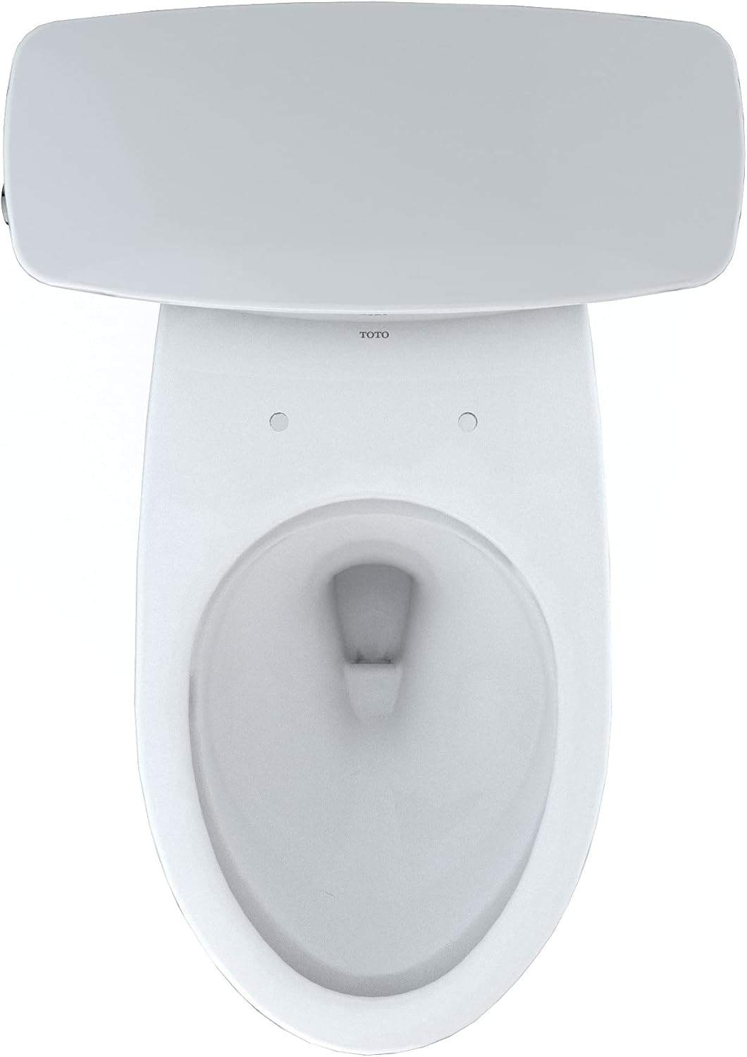 TOTO Drake Transitional Two-Piece Elongated 1.28 GPF Universal Height TORNADO FLUSH Toilet with 10 Inch Rough-In and CEFIONTECT, Cotton White - CST786CEFG.10#01