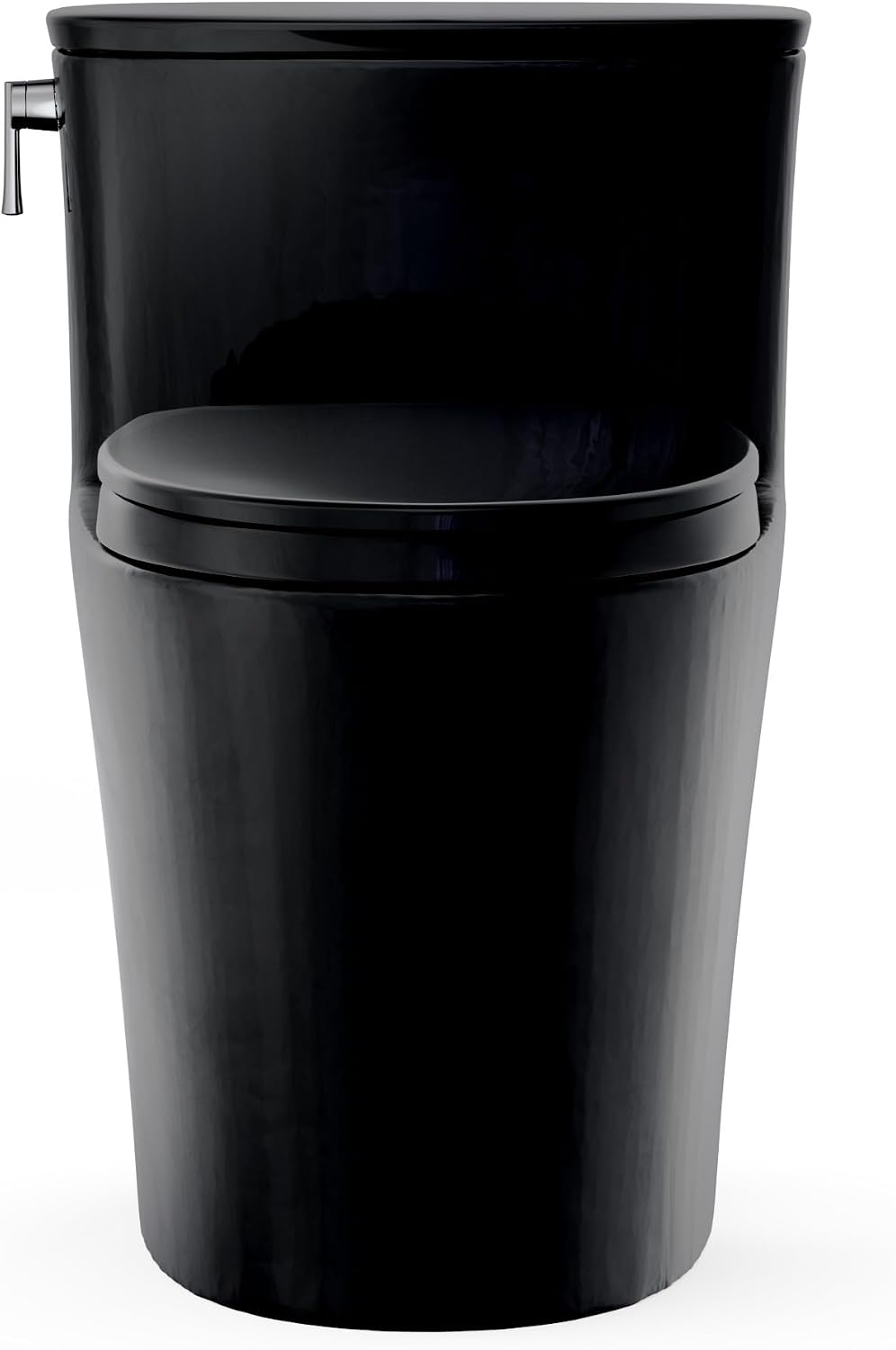 TOTO® Aurora™ One-Piece Elongated 1.28 GPF WASHLET®+ and Auto Flush Ready Universal Height Toilet with SS124 SoftClose® Seat, Ebony - MS686124CEF#51