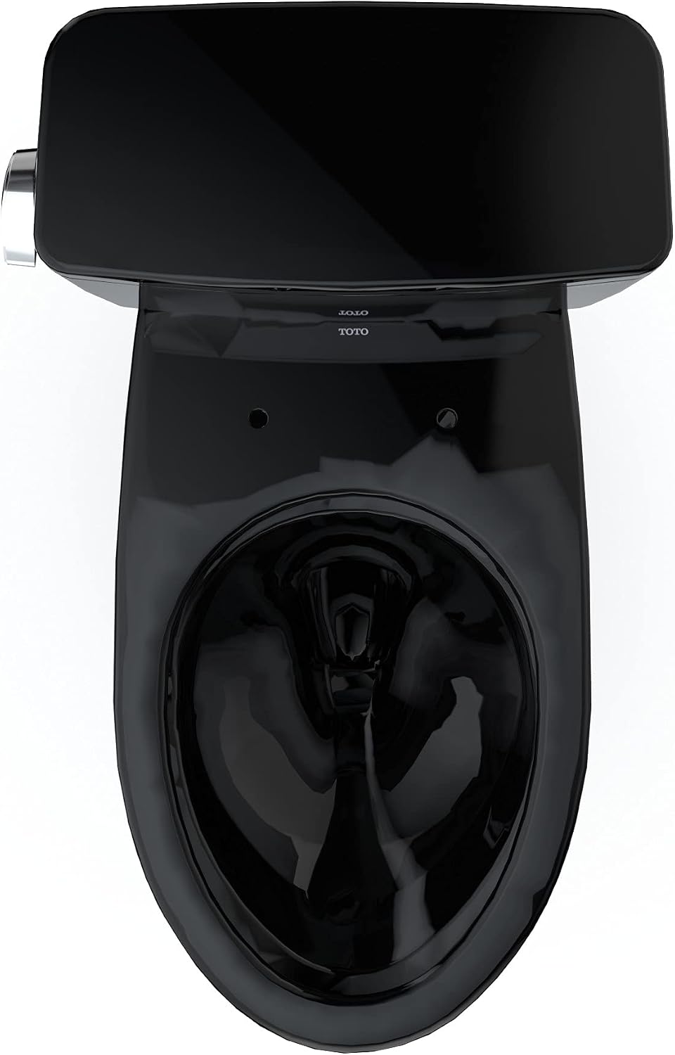 TOTO Drake Two-Piece Elongated 1.28 GPF Universal Height TORNADO FLUSH Toilet, Ebony - CST776CEF#51