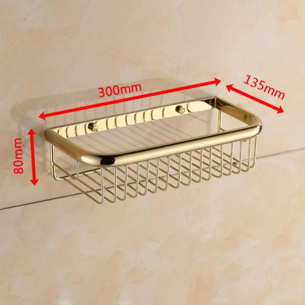 Luxury Gold Bathroom Hardware Set Towel Rack Toilet Paper Holder Towel Bar Hook Toilet Brush Holder Bathroom Accessories Set,30cm