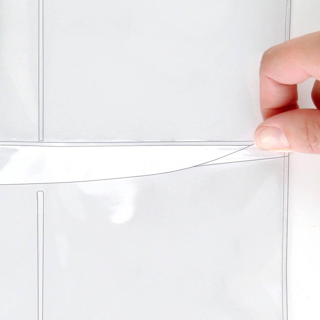 StoreSMART® - Plastic 4-Pocket Binder Page with Flaps - 50-Pack - SPT600-4F-50