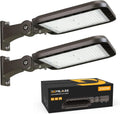 200W Led Parking Lot Light with Dusk Dawn Photocell 30000LM(150LM/W) Shoebox Lights Adjustable Arm Mount Outdoor IP65 Waterproof Quick Installation Commercial Street Pole Light ETL Listed