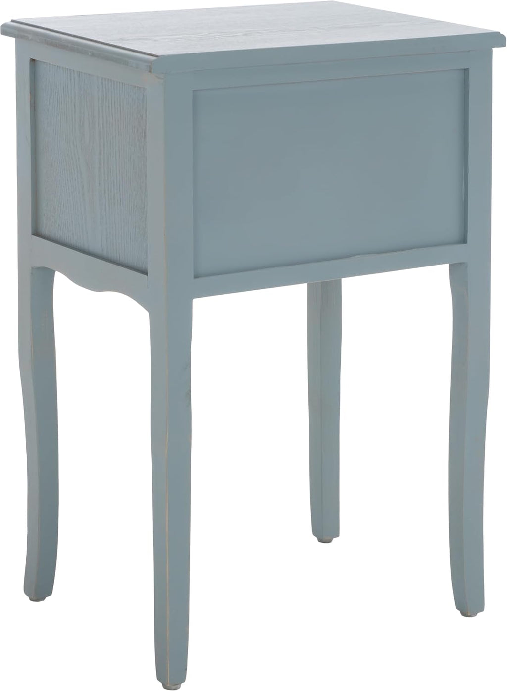SAFAVIEH Furniture - Lori 2-Drawer End Table - Blue - Solid Wood - Farmhouse Classic Design - Ideal for Living Room, Entryway, Home Office, 18.1' W x 13' D x 26.8' H - Fully Assembled (AMH6576G)