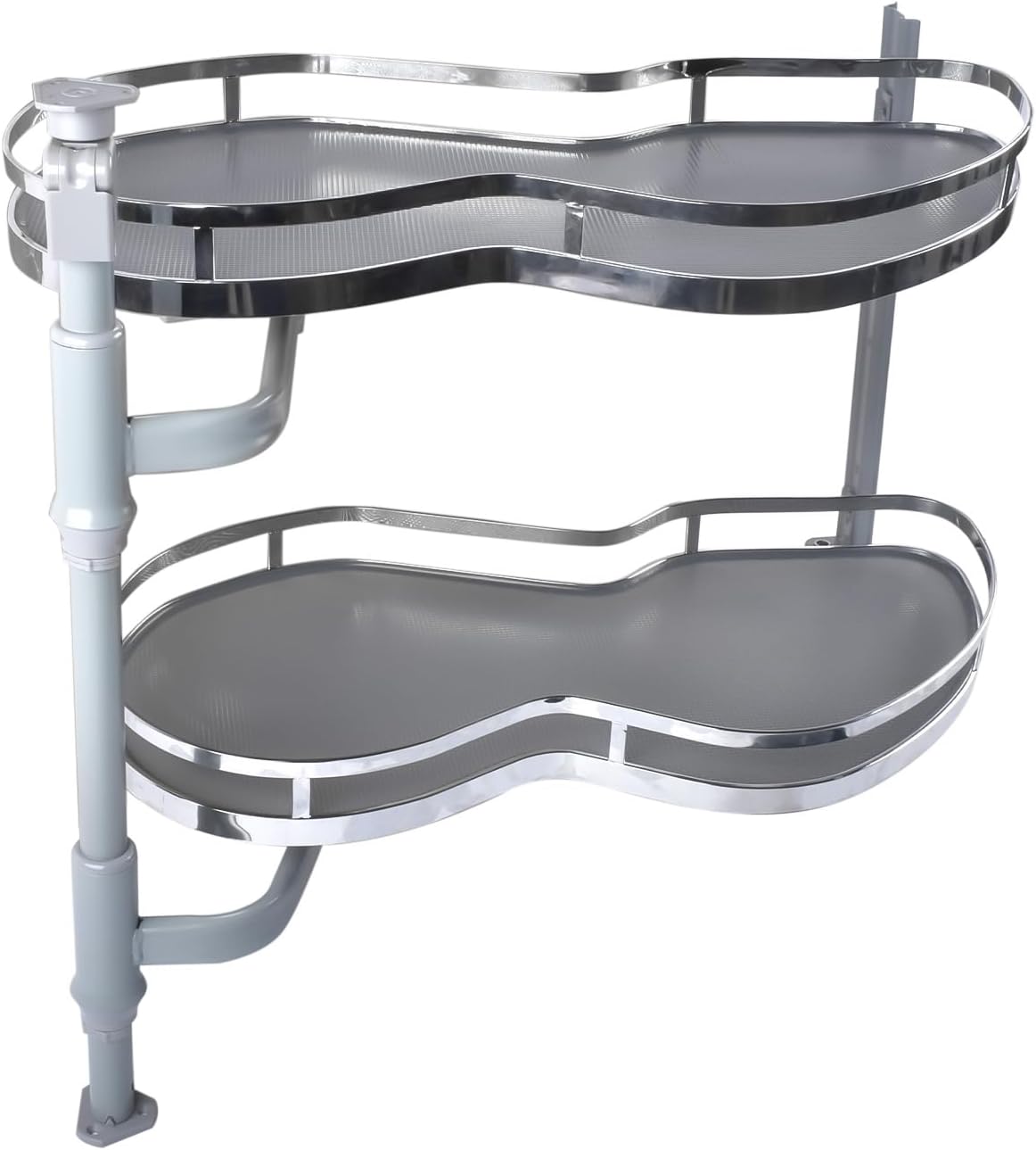 Swing Left Blind Corner Cabinet, 26'', Left Open | 2-Tier Slide Out, Magic Pull Out Organizer, Soft Close, Adjustable Height