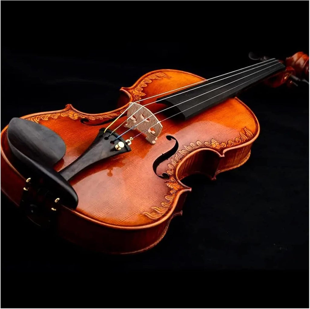 TSTS Handcarved Violin Professional Beginner Children's Performance Type Handmade Violin Musical Instrument Adults Violins (Color : 4/4)