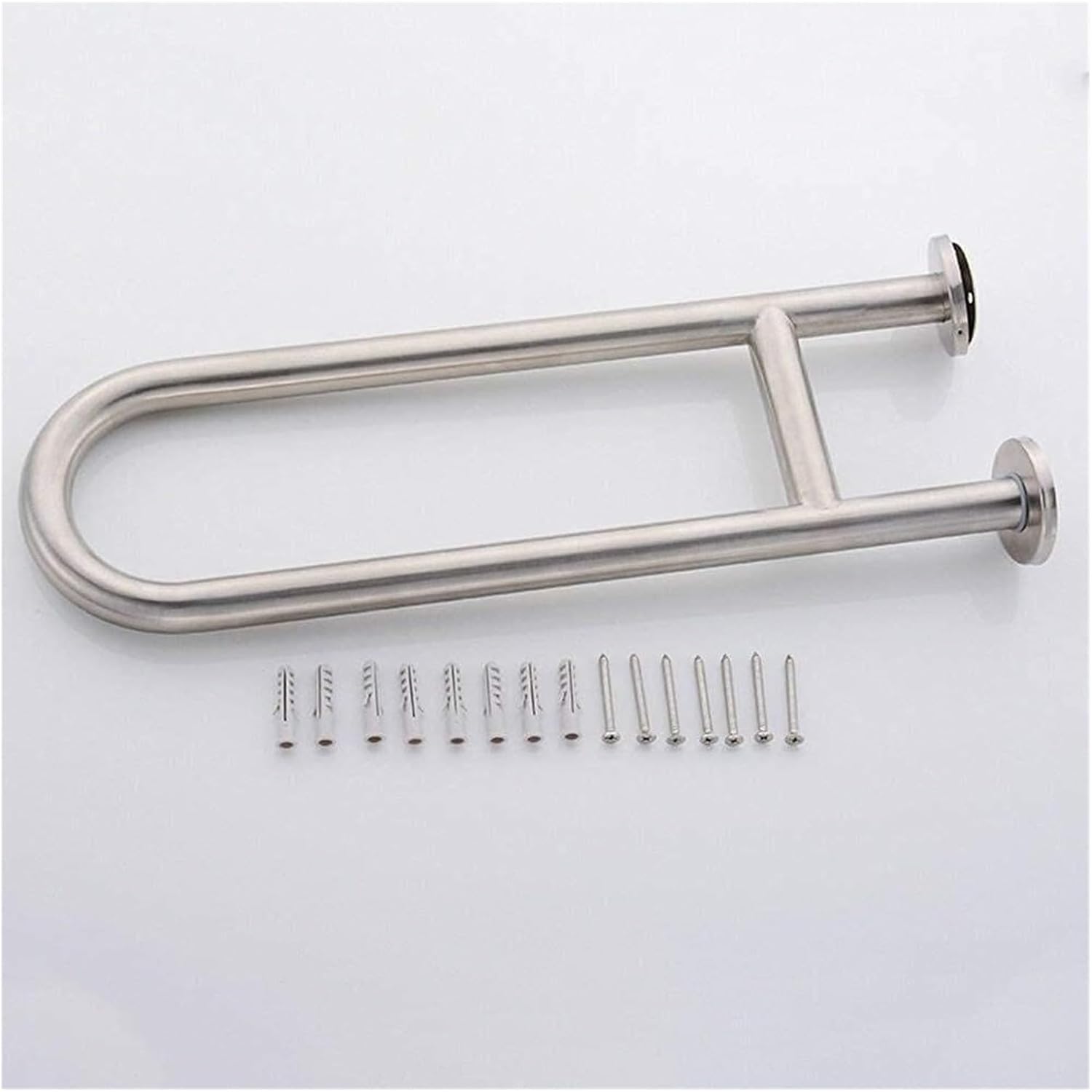 Toilet Frame Bathroom Toilet Grab Handles 24-Inch Handicap Polished Chrome Grab Bar Toilet, Wall Mounted Shower Safety Support Rail ly Stainless S (O