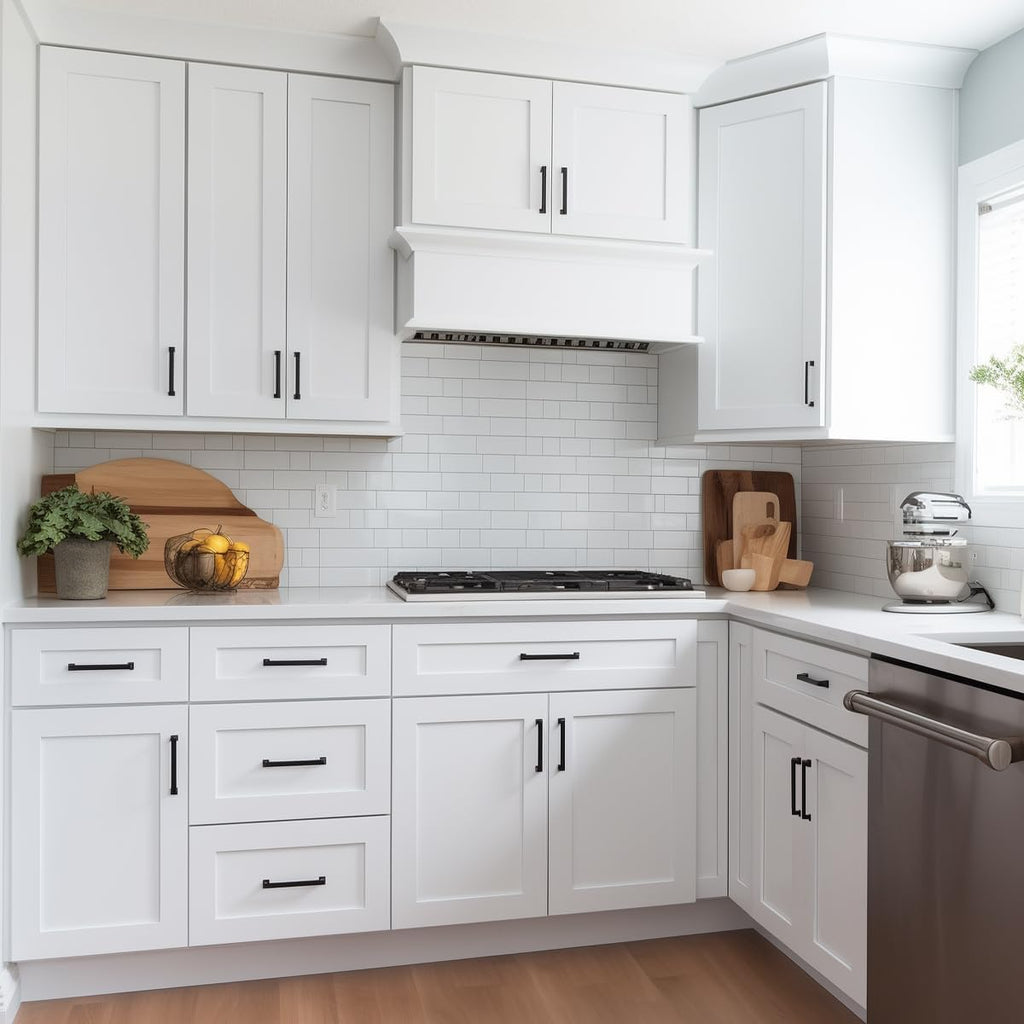 Shaker Style Diagonal Corner Wall Cabinet by Solid Wood with Shelves,Free-Standing Corner Storage Cabinet for Kitchen and Living Room(24' W×12' D×42' H)