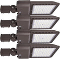 4 Pack LED Parking Lot Light Outdoor 300W with Dusk to Dawn Photocell & Slip Fitter,39000LM 5000K Daylight,IP65 Waterproof ETL Listed,Commercial Shoebox Pole Light for Parking Lot Street Yard Roadway