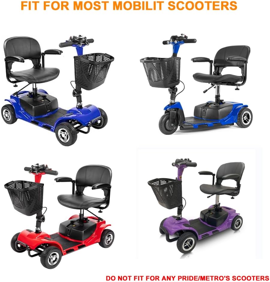Original Battery Case w/ 2pcs 12AH Lead Acid Batteries Compatible with Vive/Elifecenter W3431 MS31 Series Mobility Scooters