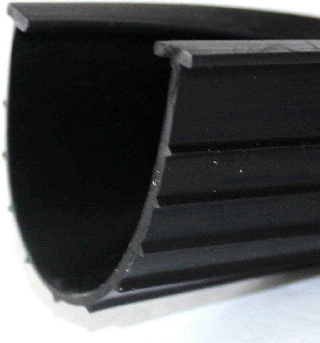 Thaisan7, Garage Door Weather Black Seal, EPDM Synthetic Rubber 4' T Style x 1/4' T (Garage Door: 20' Wide Door)