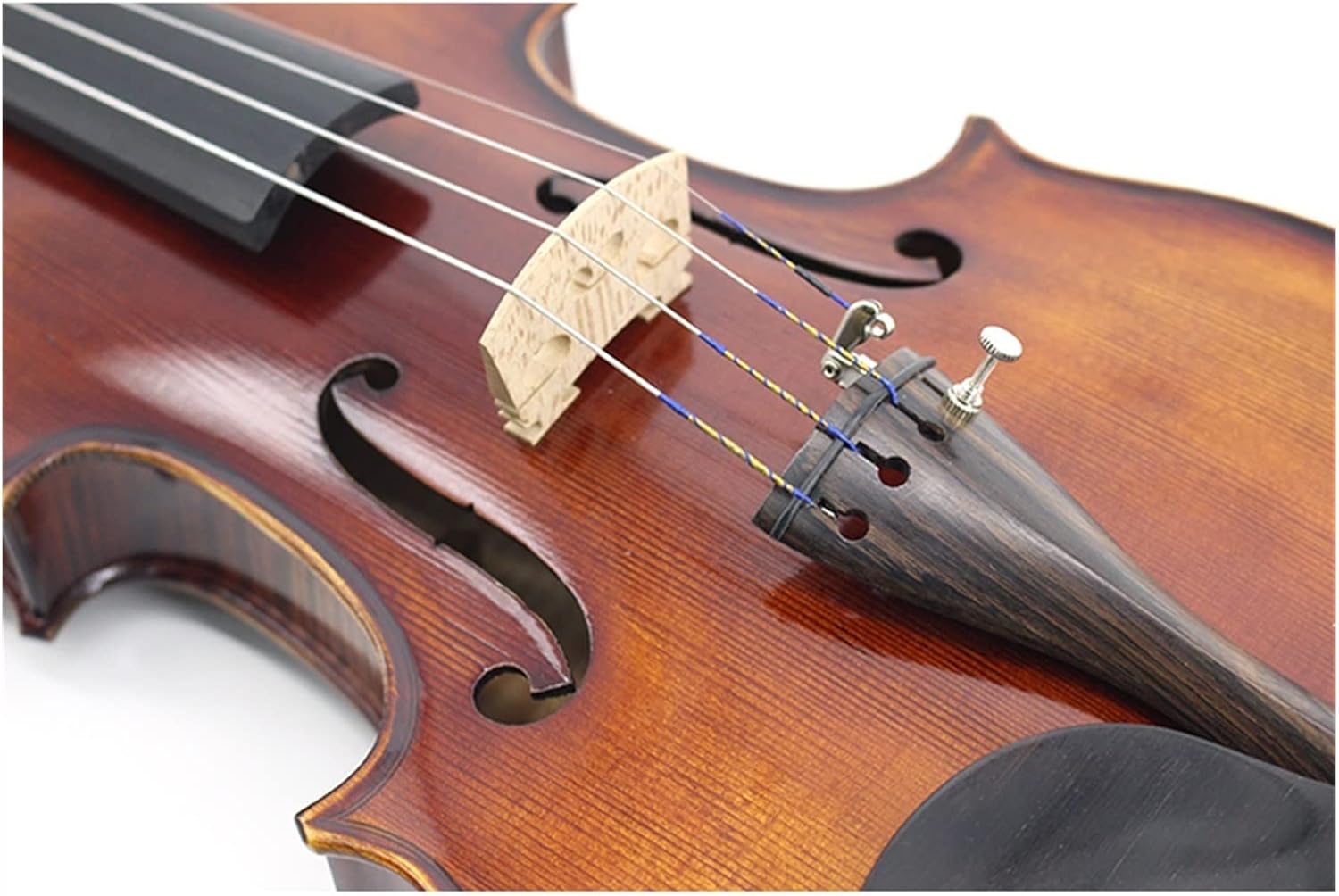 TSTS Naturally Dried Stripes Maple Violin 4/4 Hand-Made Professional Violin Musical Instrument Adults Violins