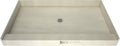Tile Redi P3042C-PVC Shower Pan with Center Drain- Single Curb Shower Base, 2' PVC Drain, and Plate Included, 42' Width x 30' Depth
