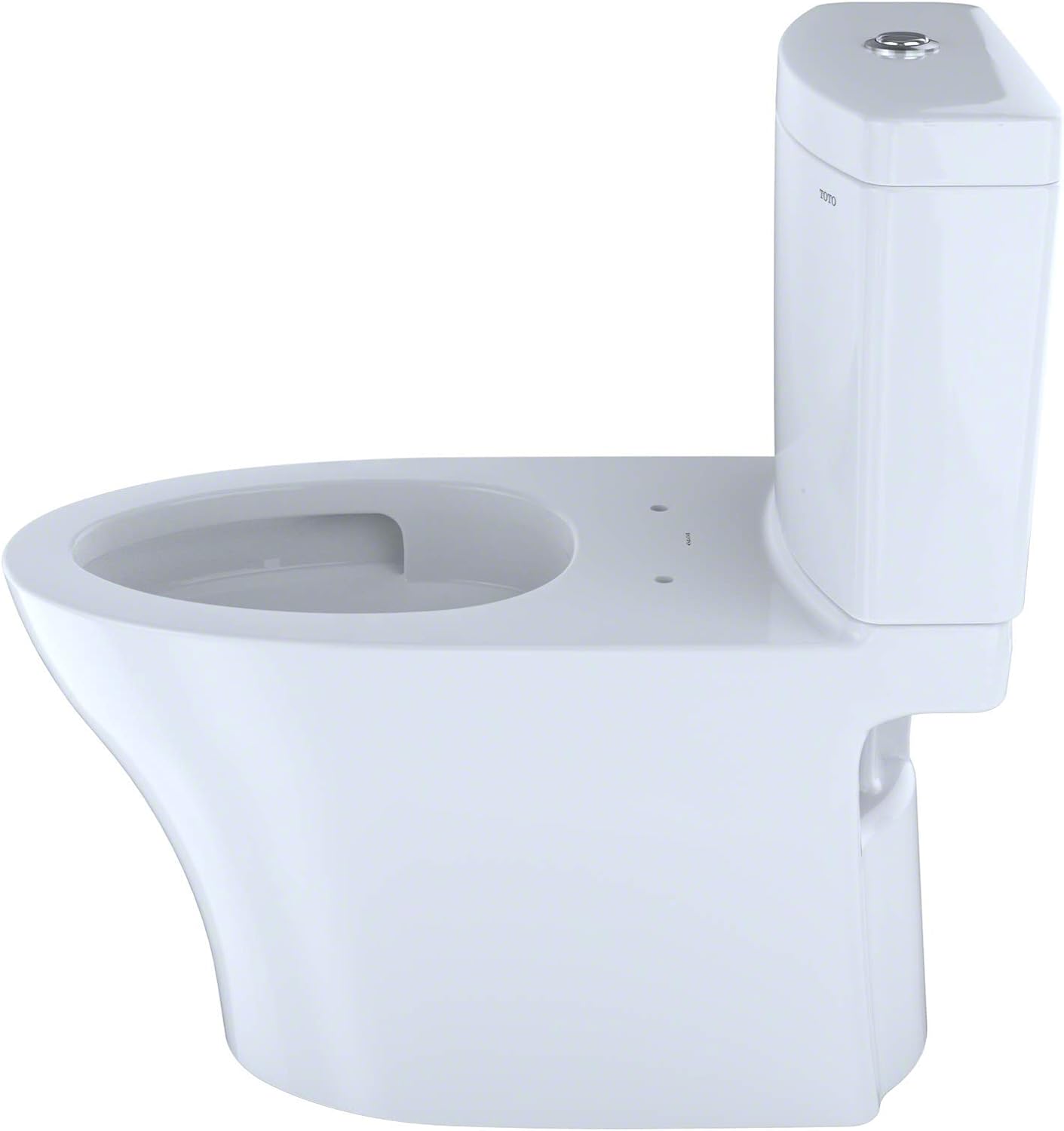 TOTO® Aquia® IV Two-Piece Elongated Dual Flush 1.28 and 0.9 GPF Toilet with CEFIONTECT, Cotton White - CST446CEMFGN#01