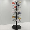 Hat Display Stand Standing Hat Racks for Baseball Caps Display, Large Capacity Metal Hat Holder Organizer - Place 30 Hats, for Commercial/Shops/Salons