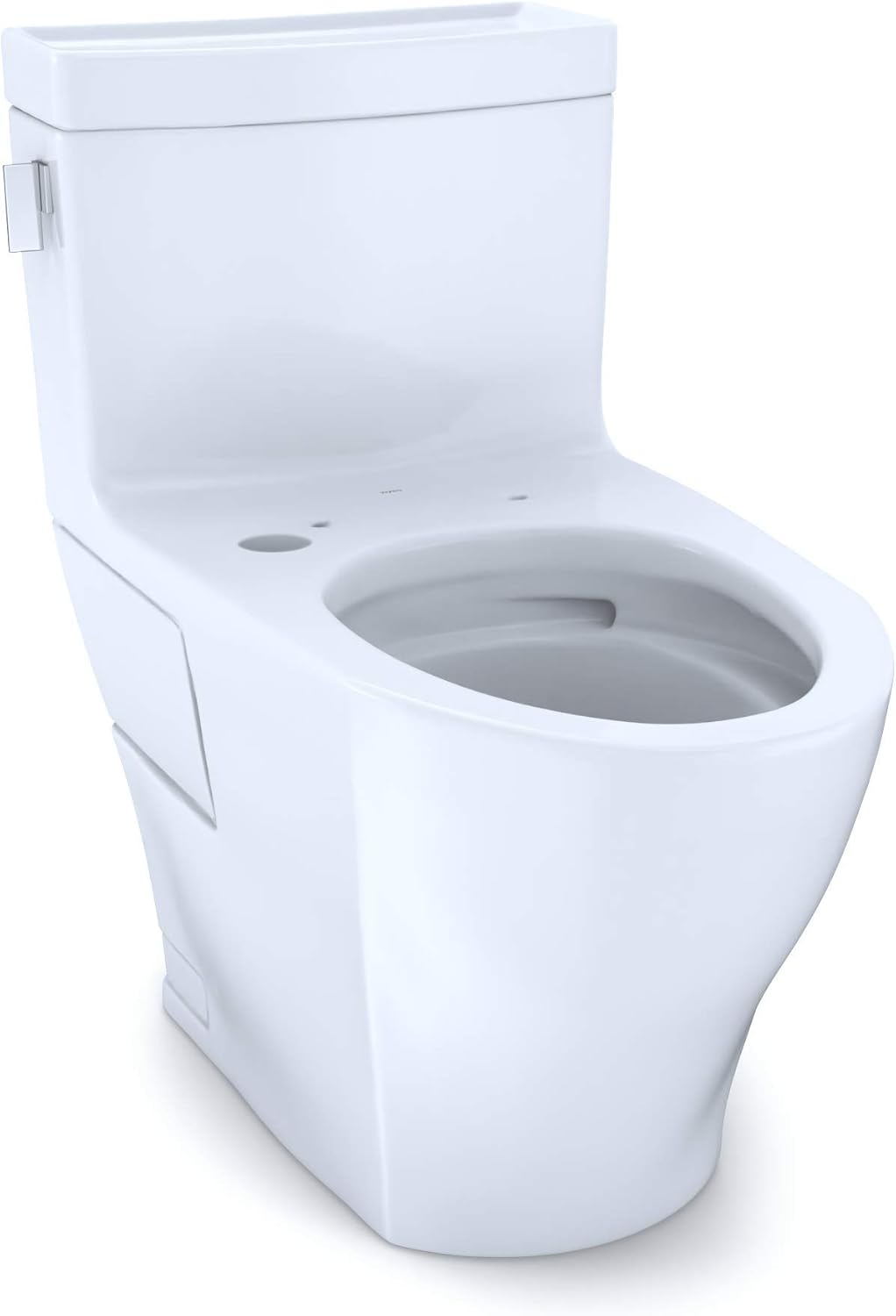 TOTO Legato One-Piece Elongated 1.28 GPF WASHLET+ and Auto Flush Ready Toilet with CEFIONTECT, Cotton White - CST624CEFGAT40#01