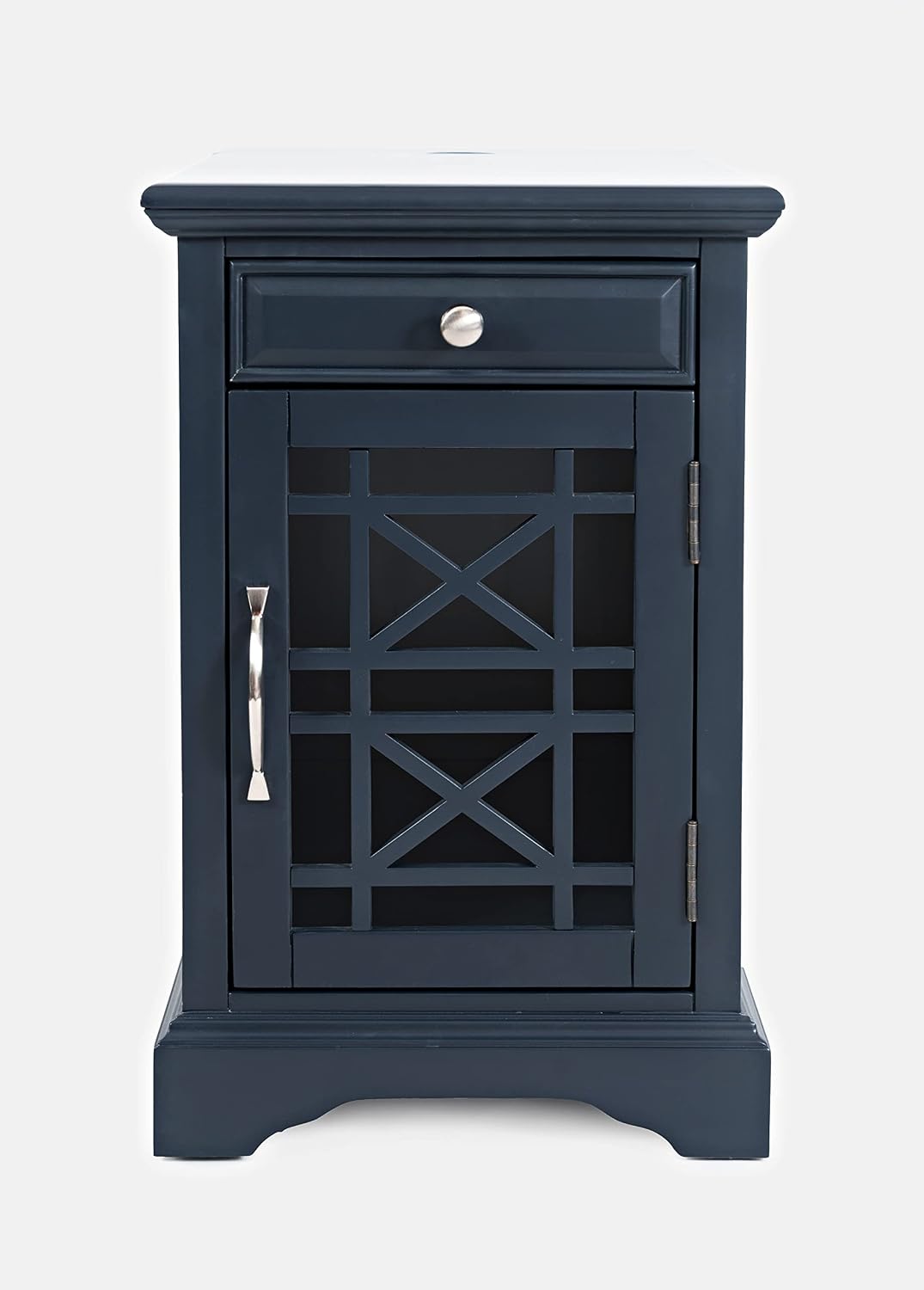 Jofran Craftsman End USB Charging Station Table, 16' Wx22 Dx25 H, Navy
