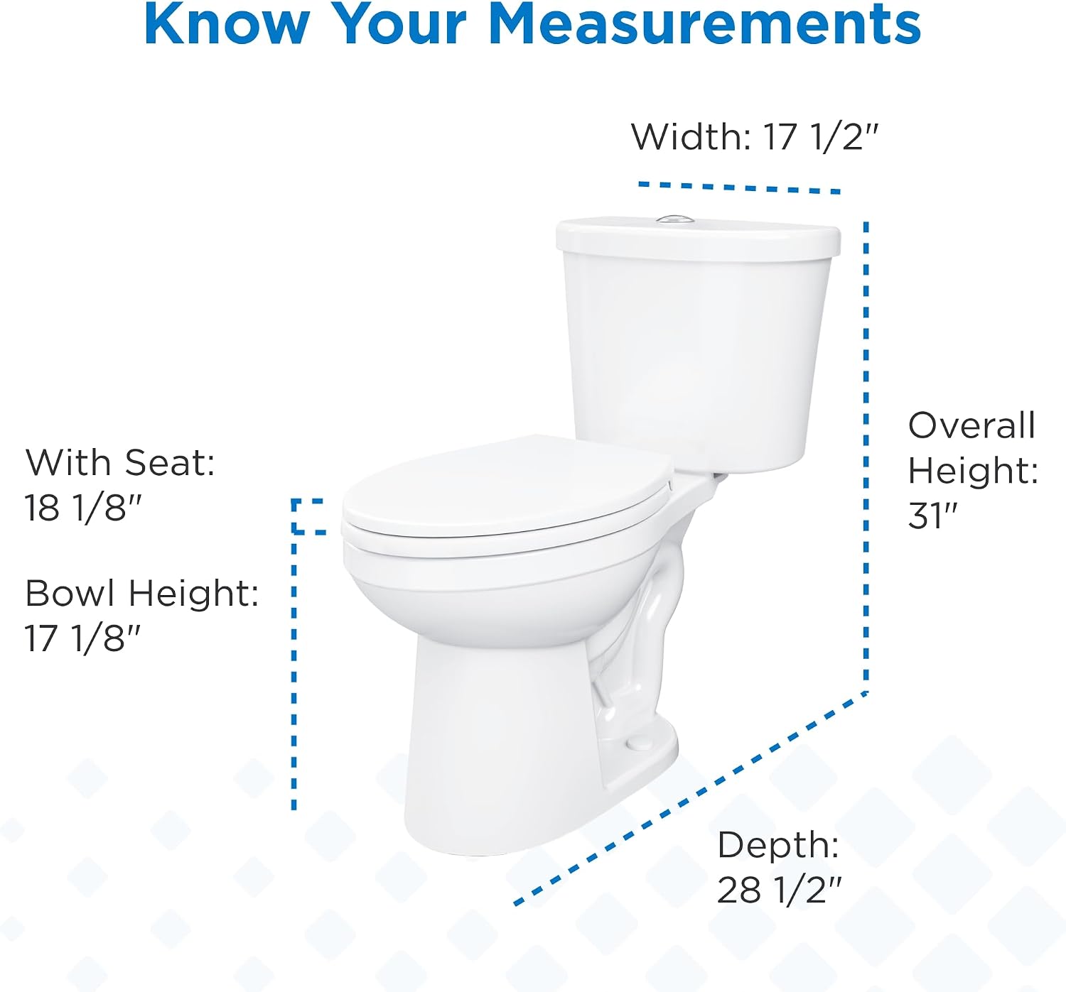 Gerber Maxwell Select Elongated Dual-Flush 1.0/1.28 GPF Two-Piece Toilet, ADA Chair Height, 12-in Rough-In, High Efficiency, Soft-Close Seat & Install Kit with Wax Ring, White, GRD49210E