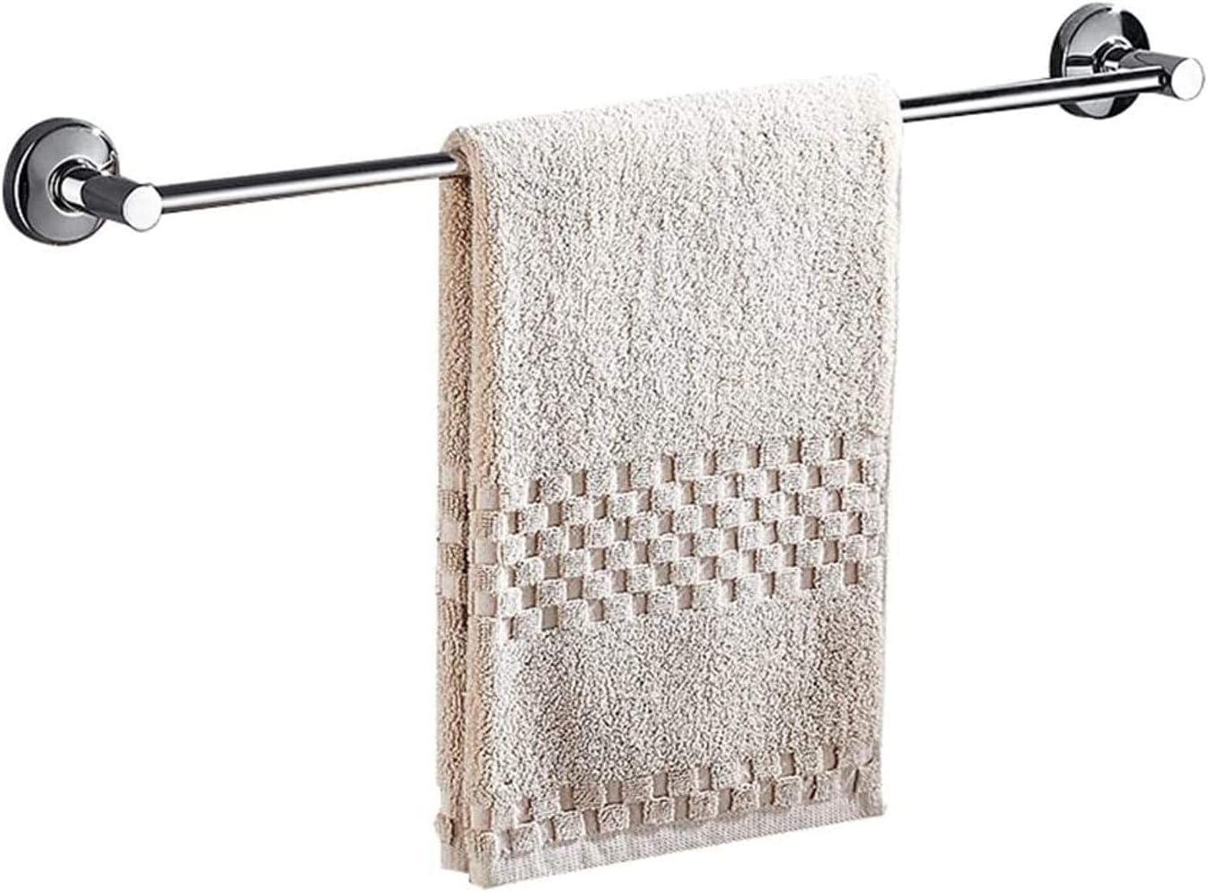 Towel Bar 304 Stainless Steel Towel Rack Bathroom Towel Bar Single Rod Free Punch Pendant Tower Hanger Long 30-120cm (Size : 50cm) (90cm) Small Gift