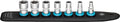 Hazet 850A-SR/7 SmartRail 1/4' SAE Socket Set, 7 Pieces