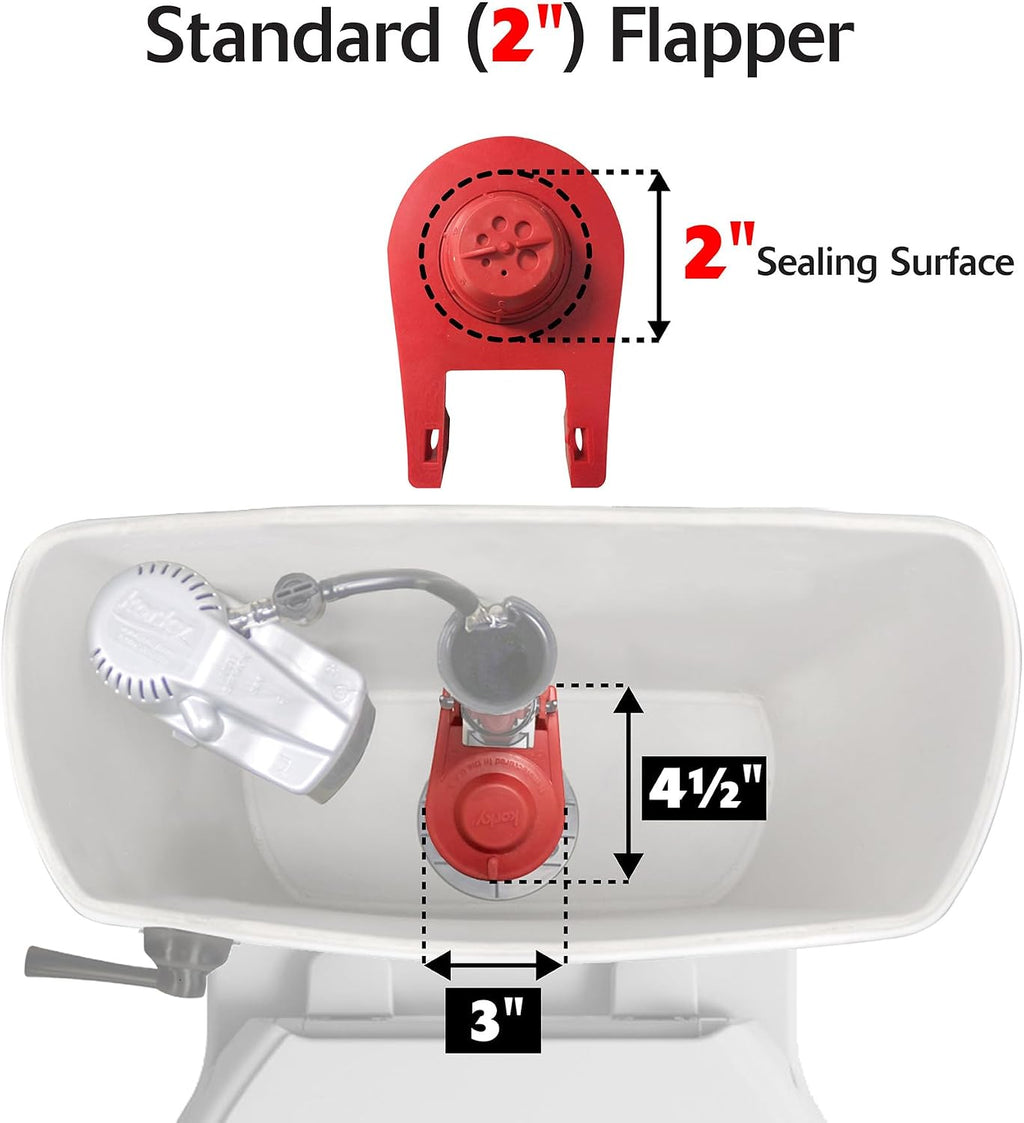 Korky Standard 2-inch Complete Toilet Repair Kit,Fixes: Running,Noisy,No/Slow Refill,and No/Weak Flush Toilets,Easy to Install,4010MP,(Pack of 5)
