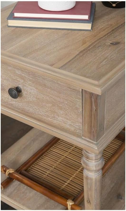 Powell Mcghie Side Table with Natural Finish D1261A19N
