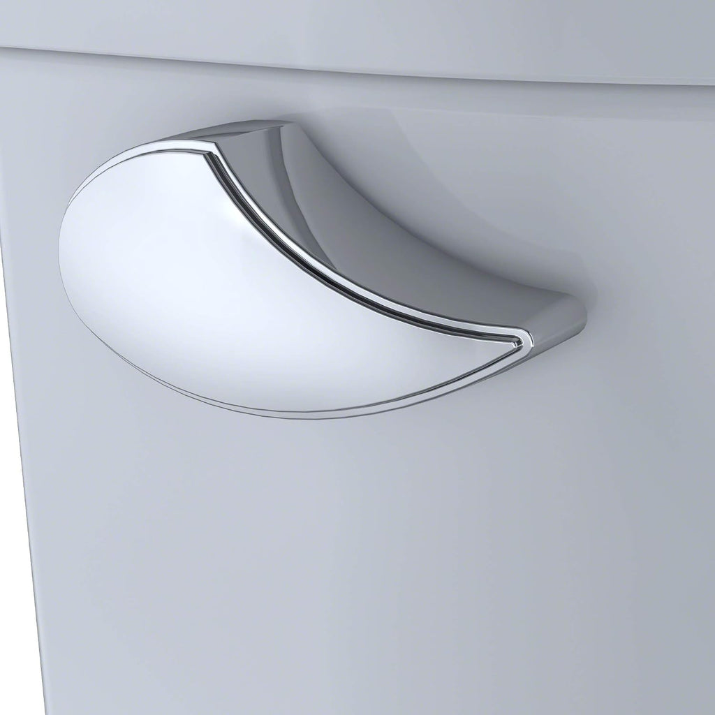 TOTO Entrada Two-Piece Round 1.28 GPF Universal Height Toilet, Cotton White - CST243EF#01