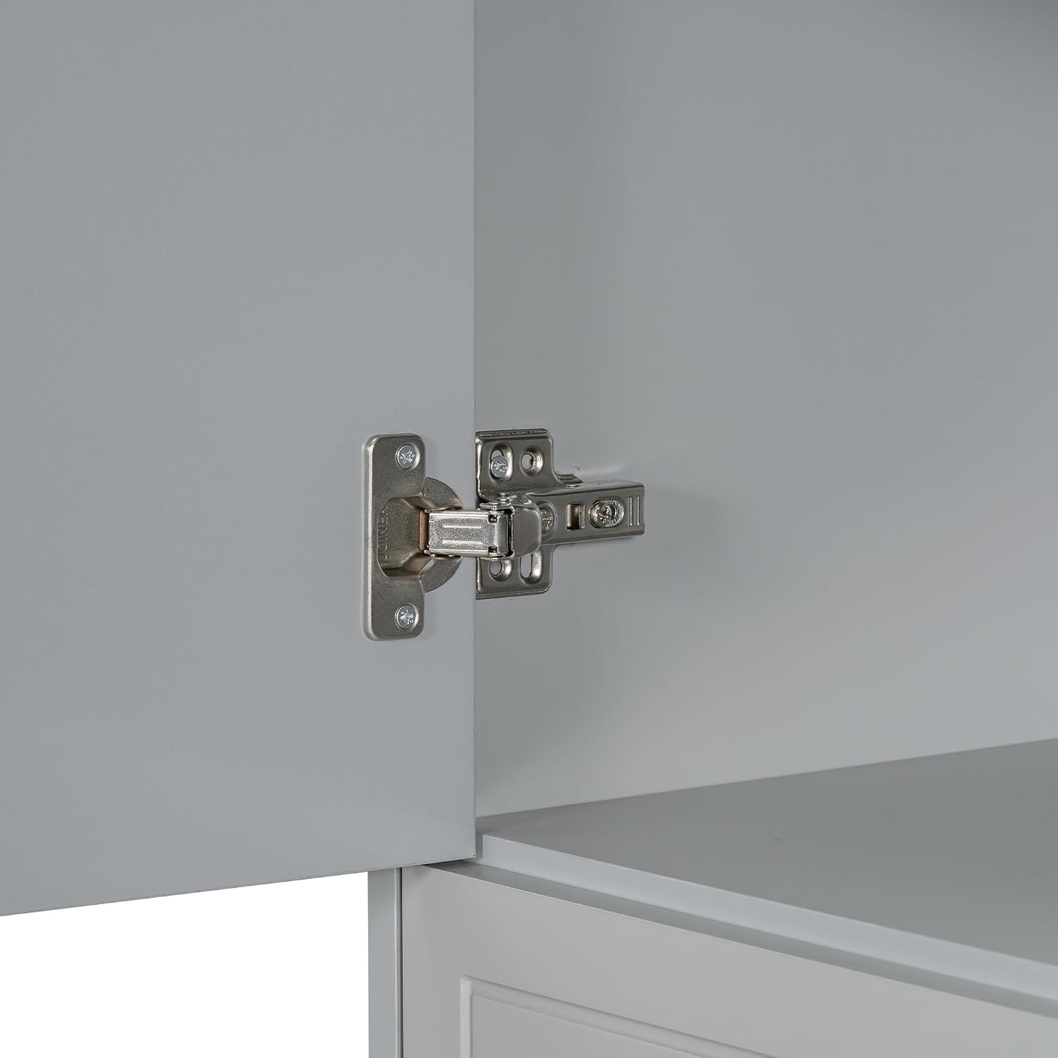 Bathroom Storage Cabinet with 2 Removable Bins, 65.8 in Tall | MDF, painted finish, adjustable shelf, 2 removable bins, enclosed storage, anti-tip, bathroom, 29.9 W x 15.7 D x 65.8 H in
