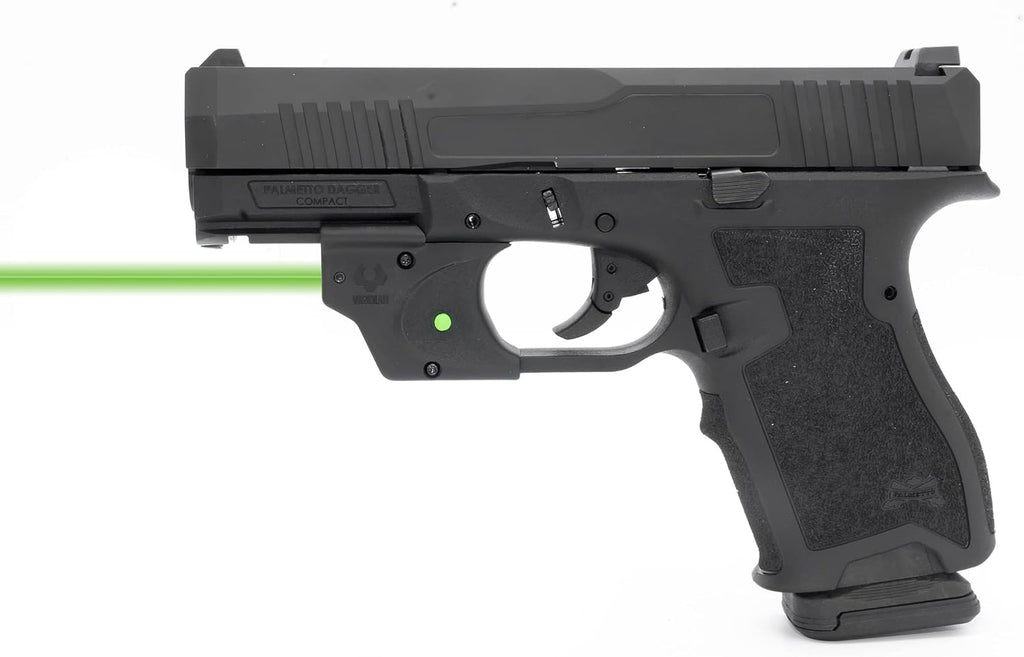 Viridian E Series Green Laser Sight, Custom Gun Fits, Railed or Non-Railed Pistols, Class 3R Green Laser Sight, 5mW Output