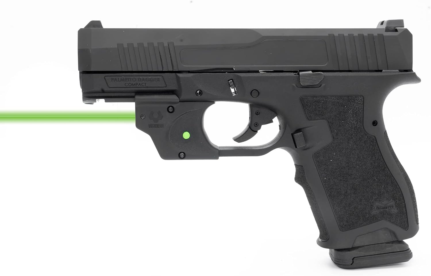Viridian E Series Green Laser Sight, Custom Gun Fits, Railed or Non-Railed Pistols, Class 3R Green Laser Sight, 5mW Output