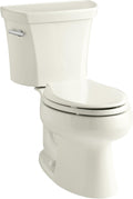 Kohler KOH3998-U-96 1.28 GPF Two-Piece Elongated Toilet with 12' Rough In and Insuliner from the Wellworth Collection Biscuit