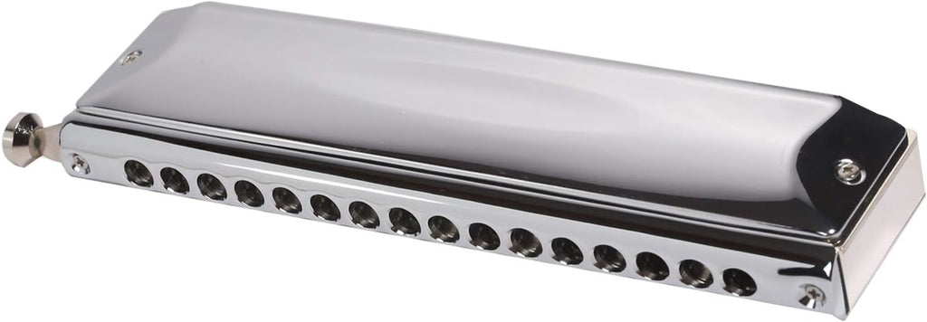 East top 16 Holes 64 Tones Chromatic Harmonica Key of C with Brass Comb, Chromatic Mouth Organ Harmonica For Adults, Professionals and Students(BRASS COMB)