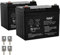 Casil 12V 33Ah SLA AGM Battery – 2 Pack – Compatible with Pride Mobility Jazzy Select, Jazzy 1103 Ultra, Select Elite, and Electric Wheelchairs
