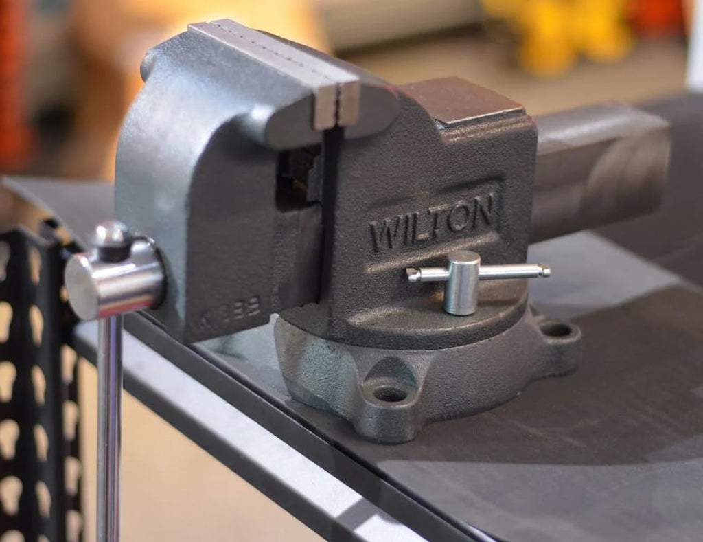 Wilton Shop Bench Vise, 4' Jaw Width, 4' Max Jaw Opening, 2-3/4' Throat (Model WS4)