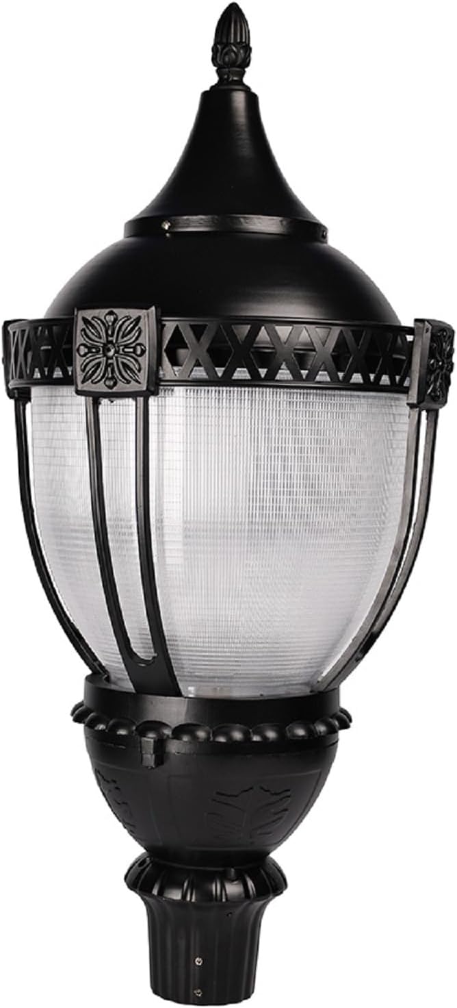 LED Acorn Post Top Light with Photocell Wattage and Color Adjustable 100W/80W/60W 3000K/4000K/5000K 100-277V Vintage Style Exterior Lighting for Driveway Yard Garden Park, UL Listed