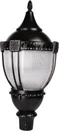 LED Acorn Post Top Light with Photocell Wattage and Color Adjustable 100W/80W/60W 3000K/4000K/5000K 100-277V Vintage Style Exterior Lighting for Driveway Yard Garden Park, UL Listed