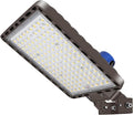 Juyace 350W LED Parking Lot Light with Photocell, 52500LM 5000K, IP65 Dusk to Dawn Outdoor Security Flood Light with Trunnion Bracket, 110-277V Commercial Area Light for Street Yard Stadium