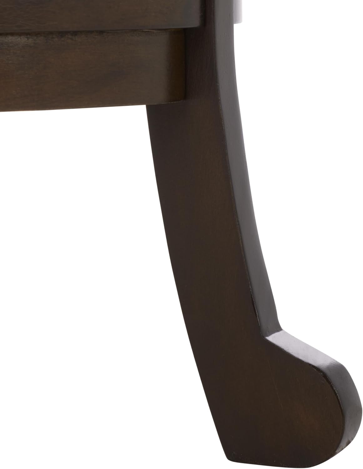 SAFAVIEH Furniture - Mary Pedestal Table - Dark Chocolate - Solid Wood - Farmhouse Pedestal Design - Ideal for Living Room, Entryway, Home Office, 18.1' W x 18.1' D x 26' H (AMH5711F)