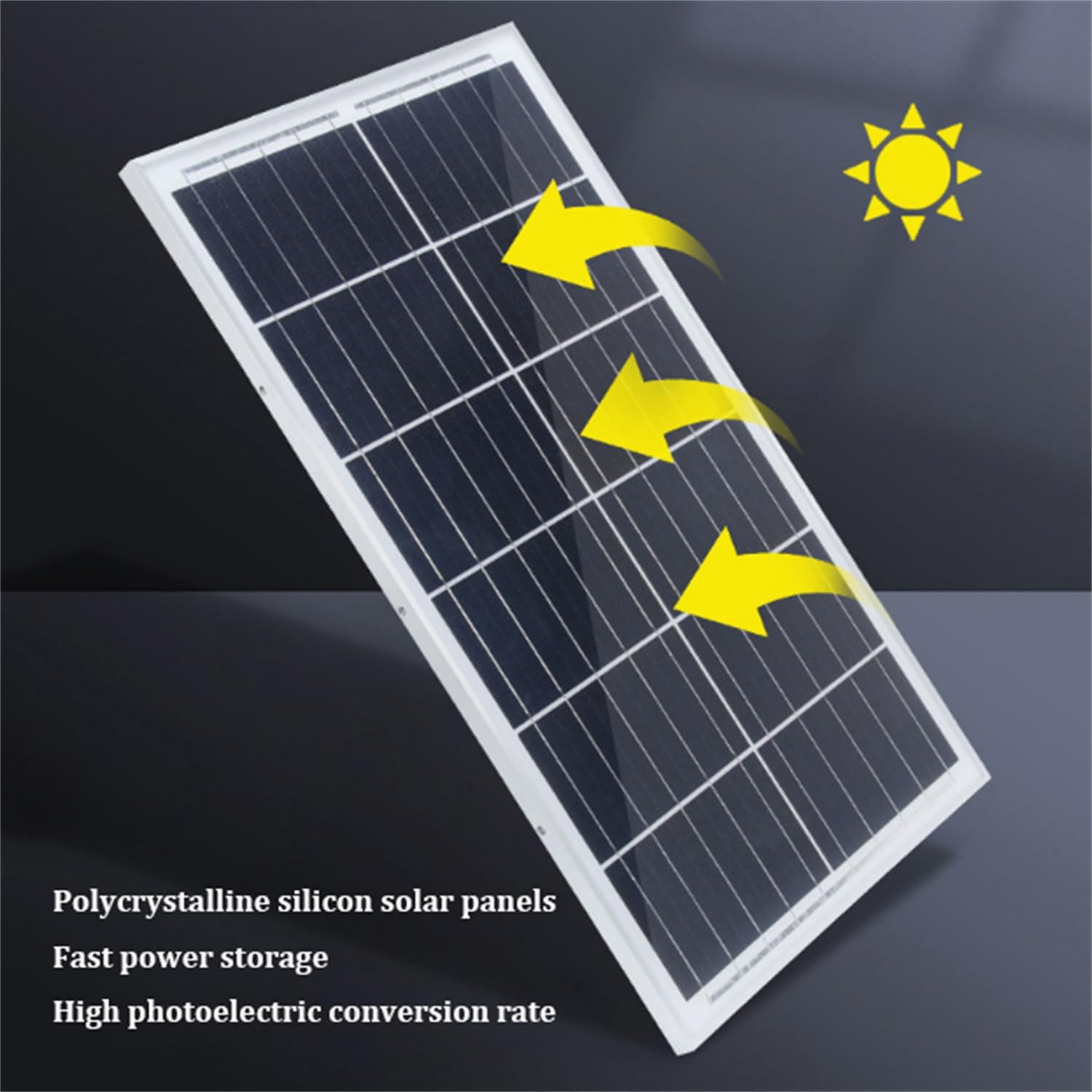 Solar Street Lights Outdoor, LED Solar Lights,IP67 Waterproof Flood Light with Remote Control,Heavy Duty Split Type LED Solar Street Light,for Commercial Street & Area Lighting