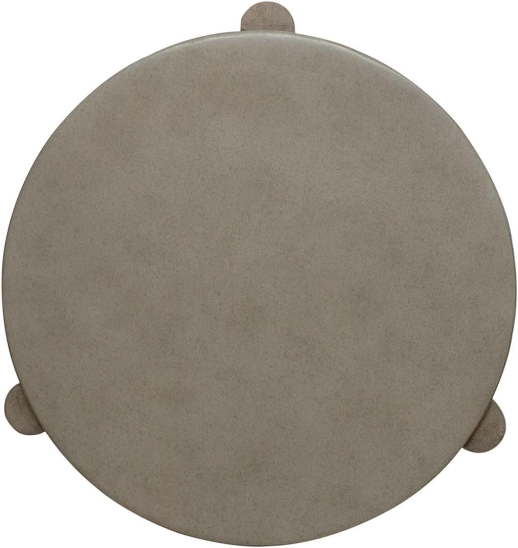 Liberty Furniture Affinity Chairside Table for Living Room - Dusty Taupe Faux Concrete Tops