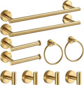 Bathroom Hardware Set Black and Gold Towel Bar Including 2pcs 16inch Bars Toilet Paper Holders,United States