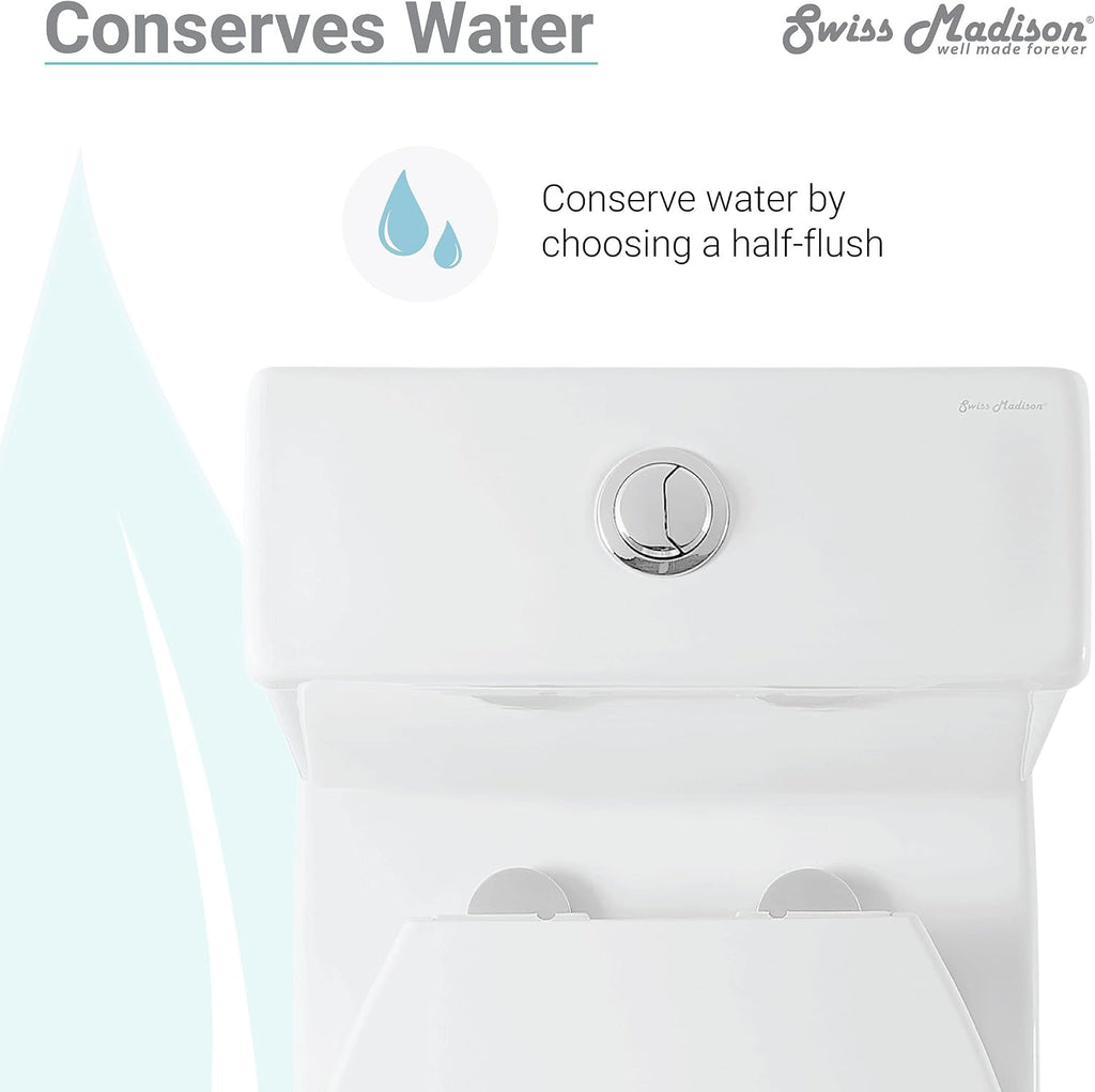 Swiss Madison SM-2T257 Sublime II Compact Two Piece Toilet