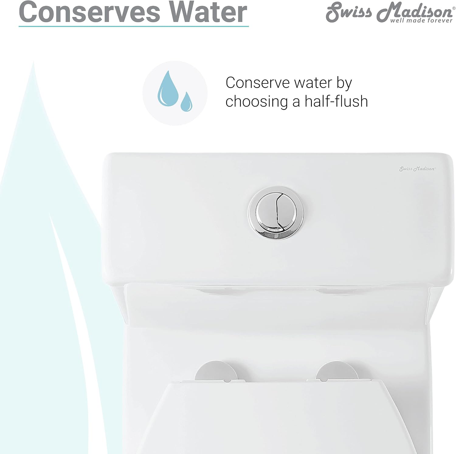 Swiss Madison SM-2T257 Sublime II Compact Two Piece Toilet