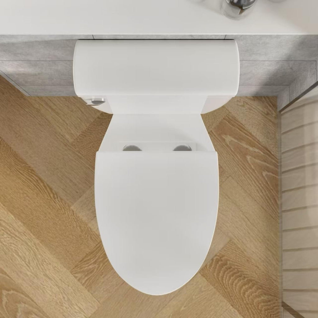 Sounor 21'' Comfort Seat Height Toilet,Extra Tall Toilets For Seniors,Handicap, 12 Inch Rough-In,Ada,Two-Piece Side Flush 1.28 Gpf,Elongated For Bathroom,White