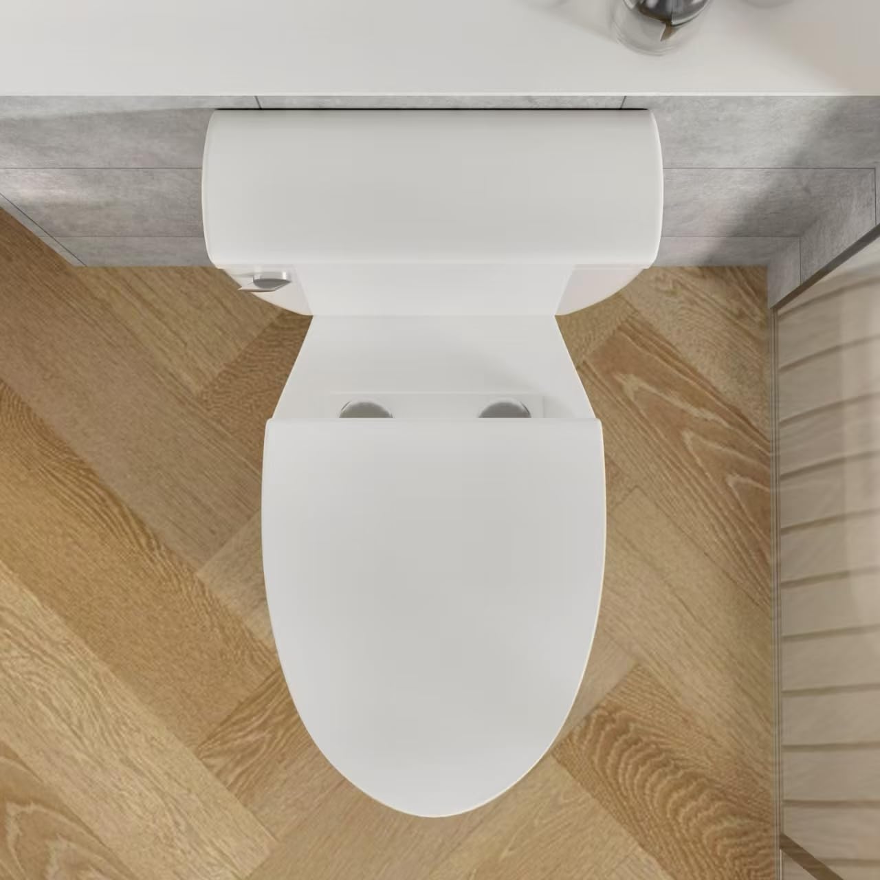 Sounor 21'' Comfort Seat Height Toilet,Extra Tall Toilets For Seniors,Handicap, 12 Inch Rough-In,Ada,Two-Piece Side Flush 1.28 Gpf,Elongated For Bathroom,White