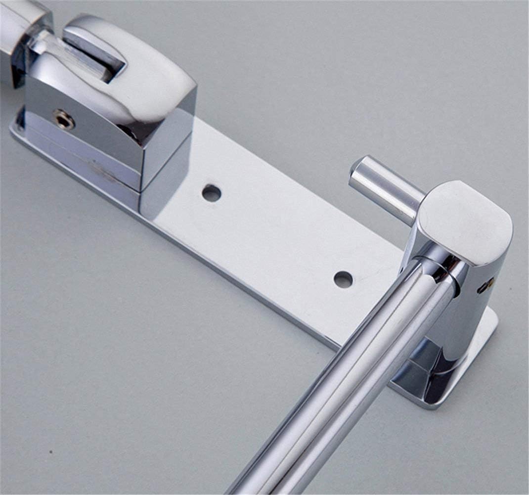 Double Bar Towel Shelf Wall Mounted Bathroom Towel Rack Brass Kitchen Towel Shelves,Chrome Finished,Towel Rail Towels/Bathrobe Storage Rack Bathroom