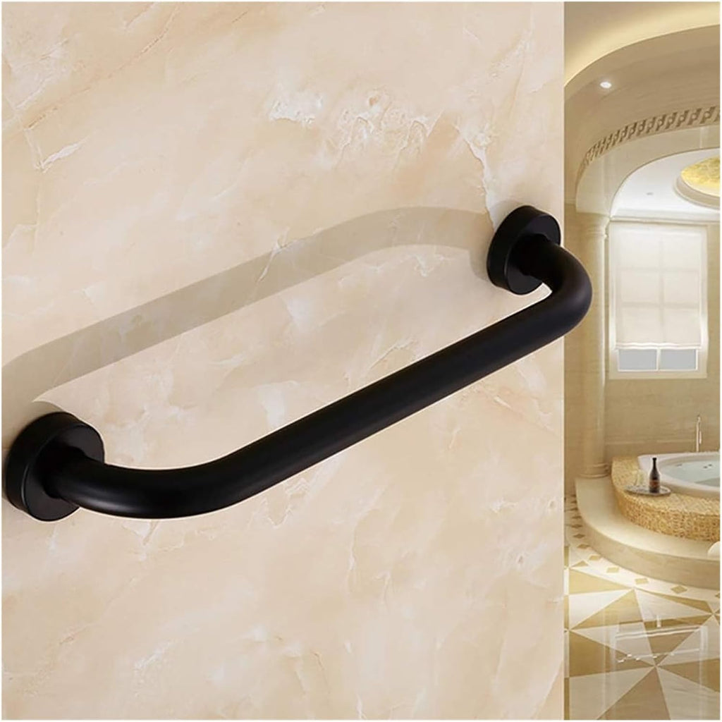 Grab Bars,Bathroom Safety Handrail Anti-Slip Wall Mount Space Aluminum Shower Bars Towel Rack Fit Bathtub Bathroom Kitchen Stairway Use (Blanc-30cm