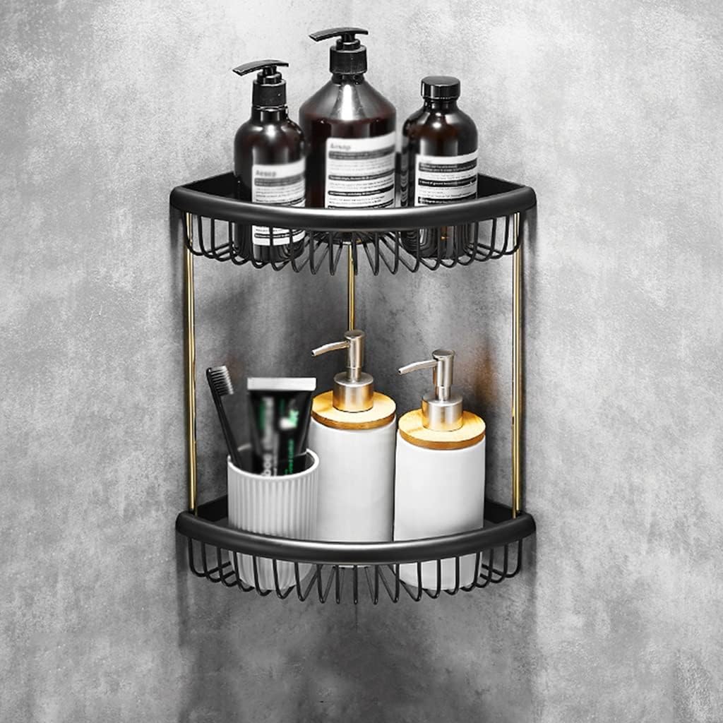Towel Bars Bathroom Hardware Set, Black Gold Copper Towel Bar, Armrest, Tripod, Accessories Hardware(Single Rod 60cm)