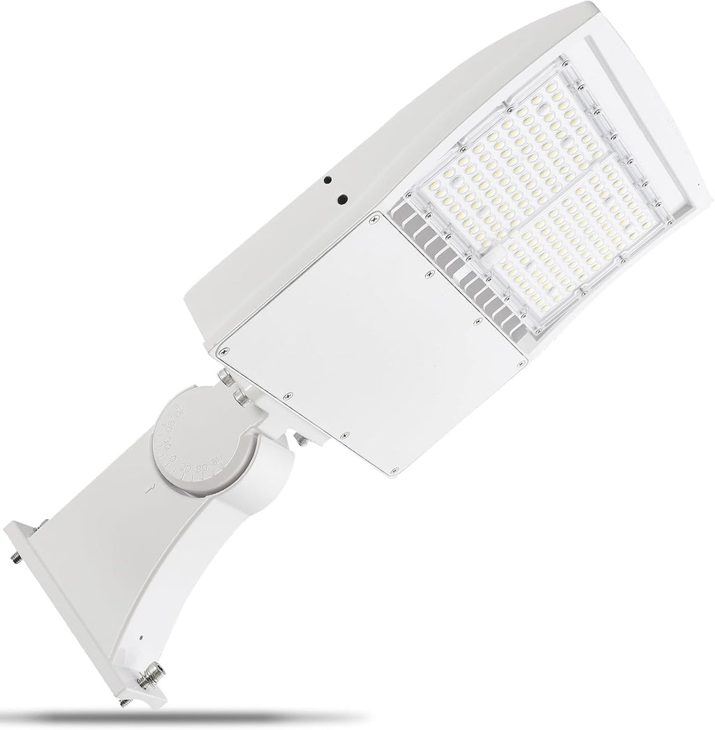 480V 150W White LED Parking Lot Light, 21000LM LED Shoebox Area Light [500W MH/HPS Equiv.], 5000K Dimmable Outdoor Street Lighting with Surge Protection Built-in, IP65 AC100-277V UL Listed
