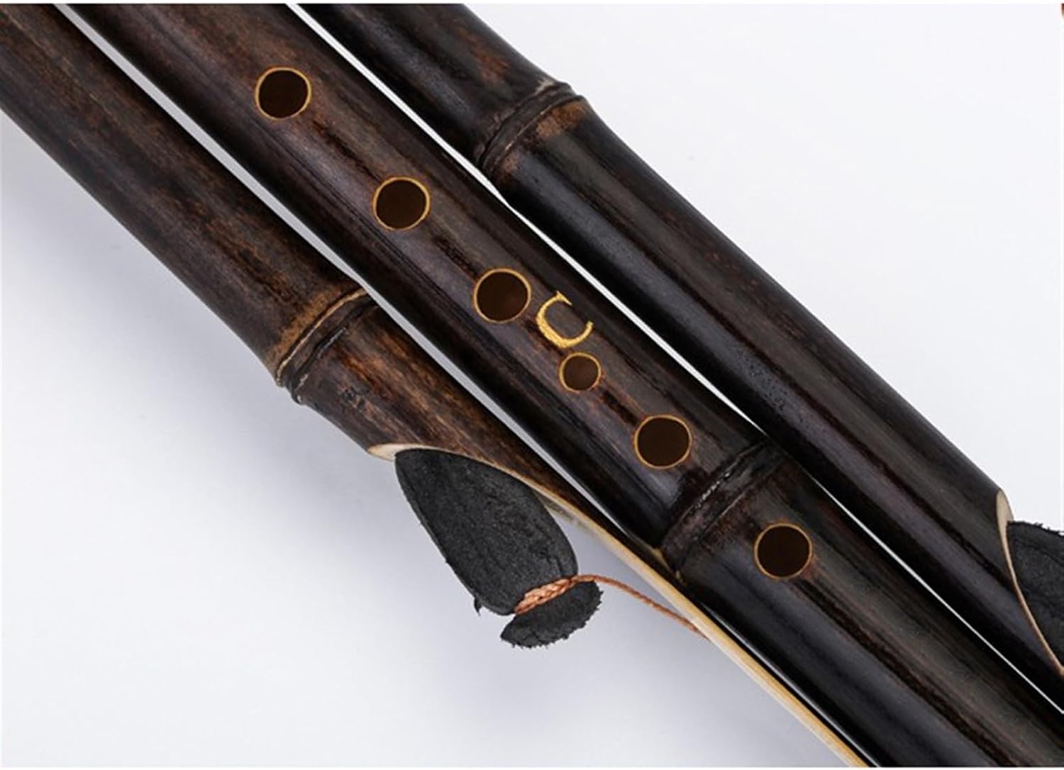 Hulusi Instrument Professional Playing Bamboo Hulusi Flute Natural Gourd Musical Instrument for Adults and Beginners Gourd Flute Piccolo(2,C Key)