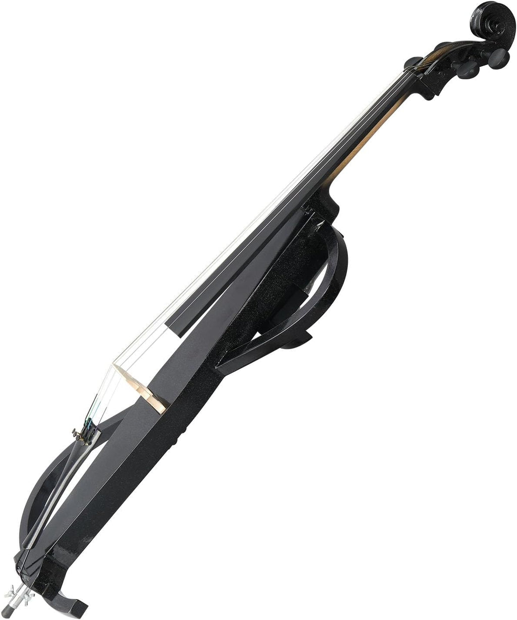 Professional Solid Wood Electric Cellos,4/4 Full Size Electric Style Cello,Student Cello Set,with Case Bow Rosin Earphone Connecting Line,Cellos Musical Instrument for Adults & Beginners (Black)